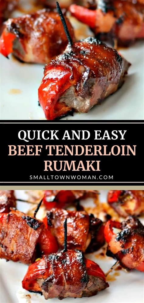 Are you looking for some tips for quick and easy beef dinners? Beef Tenderloin Rumaki | Recipe | Tenderloin recipes, Beef ...