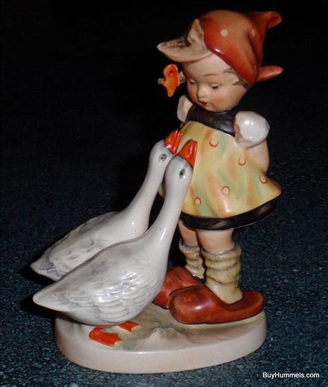 It would make an adorable addition to a collection. "Goose Girl" Goebel Hummel Figurine #47/0 TMK1 Incised ...