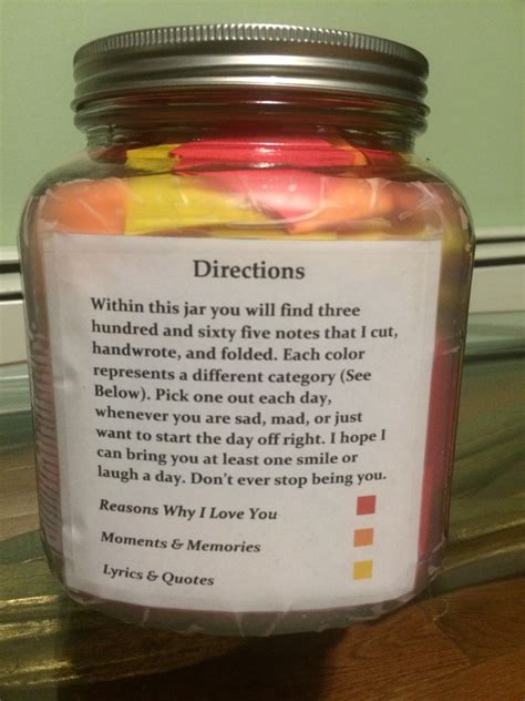 365 why you are awesome jar : Guy gives depressed girlfriend a handmade jar full of ...
