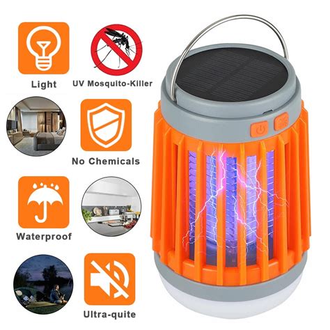 Lnkoo 3 In 1 Bug Zapper Mosquito Killer Lampsolar Operated And Battery