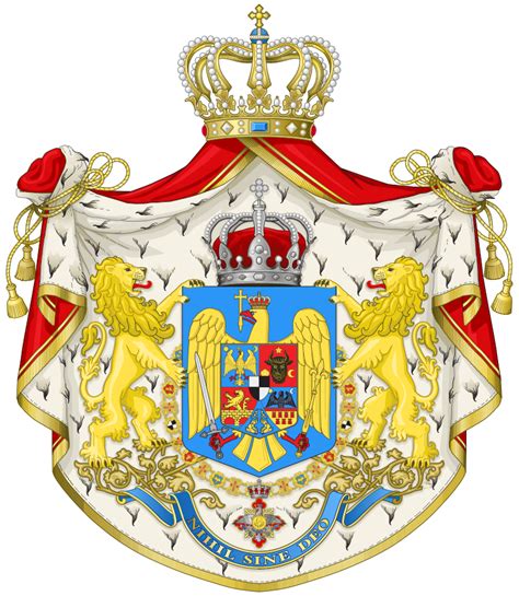 The Coat Of Arms Of The Kingdom Of Romania Rheraldry