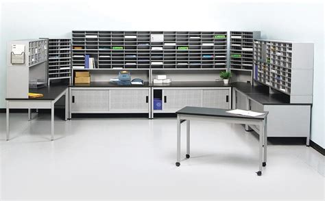 Modular And Standard Mailroom Tables Pitney Bowes