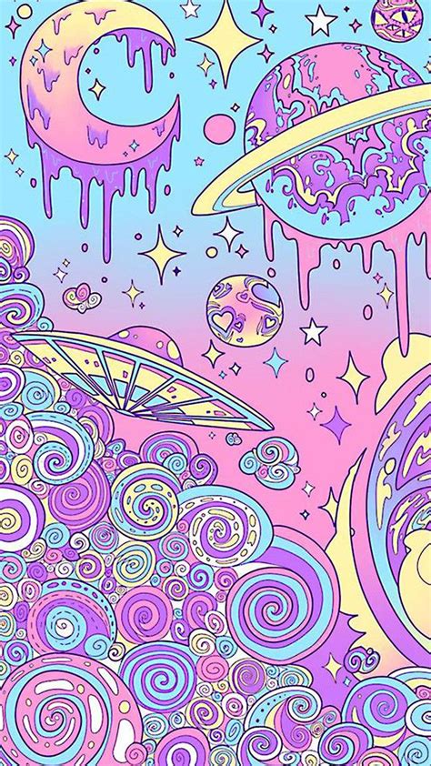 Trippy Galaxy Drawing Space Theme Overlays Tumblr Planet Drawing