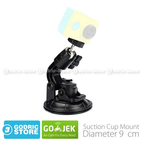 Jual Action Cam Suction Cup 9cm With Tripod Mount And Knob Screw For