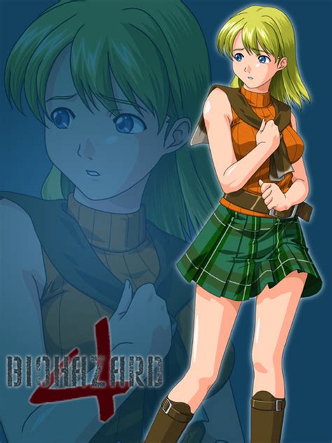 Safebooru Ashley Graham Belt Blonde Hair Blue Eyes Boots Plaid Skirt Resident Evil Resident