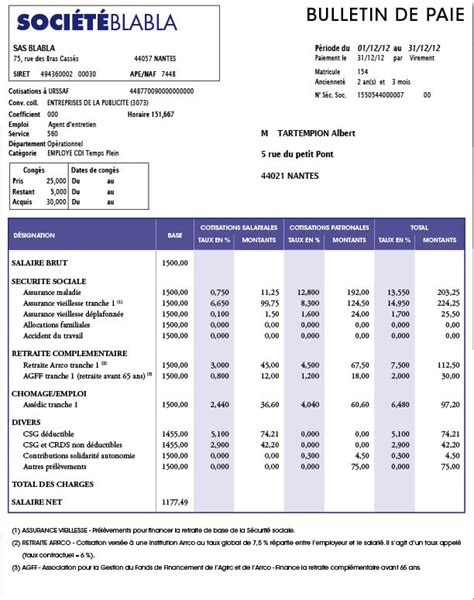 Exemple Fiche De Salaire Excel Financial Report