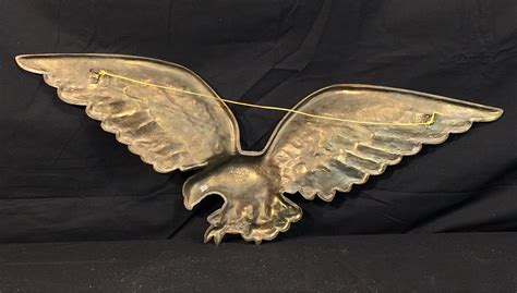 vintage brass eagle decorative gold wall decor wall hanging wildlife art 7028 metal art