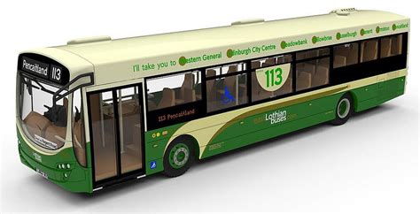 Esfirst007aat East Lothian Buses Route 113 Bus Bus Coach Diecast