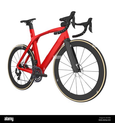 Red Road Bike Isolated Stock Photo Alamy