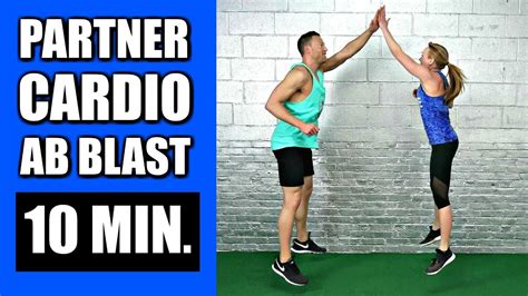 10 MINUTE PARTNER WORKOUT WITH CARDIO ABS EXERCISES Fat Burning