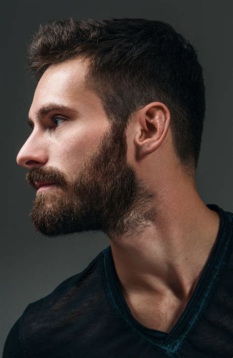 Side Profile Bearded Man Beard Style Corner