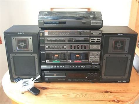 Sony Stereo System Xo550w Includes Record Player Cd Player
