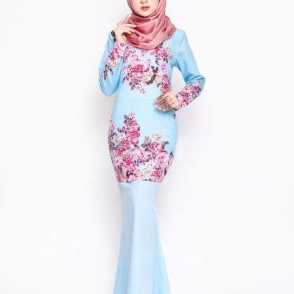 Warna pink merupakan warna yang sesuai untuk semua jenis kulit. Baju Kurung Moden Delphine Baby Blue - LovelySuri.com