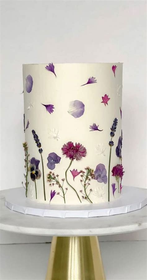 14 pressed flower cakes 2021 dried flower cake fresh flower cakes