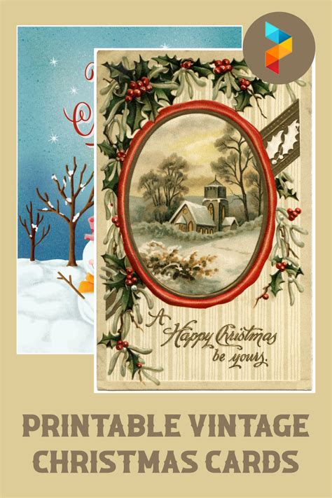 Vintage Christmas Card Templates Free Free Printable Templates