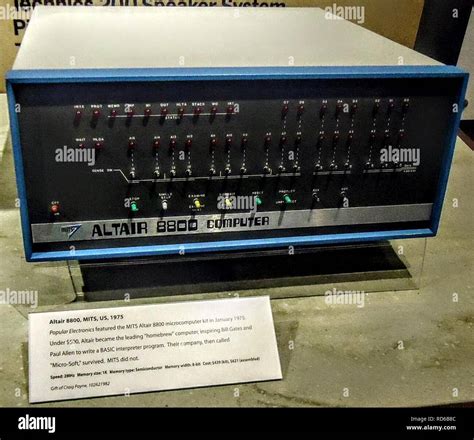 Altair 8800 Computer At Chm Stock Photo Alamy