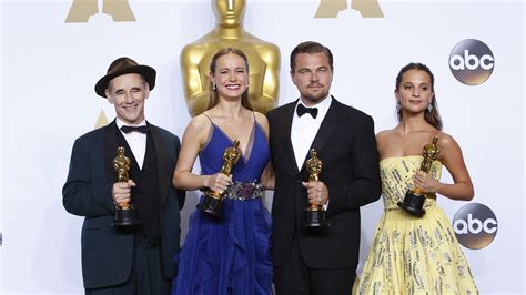 Wallpaper Id 38560 Mark Rylance Brie Larson Leonardo Dicaprio Alicia Vikander Oscar 2016