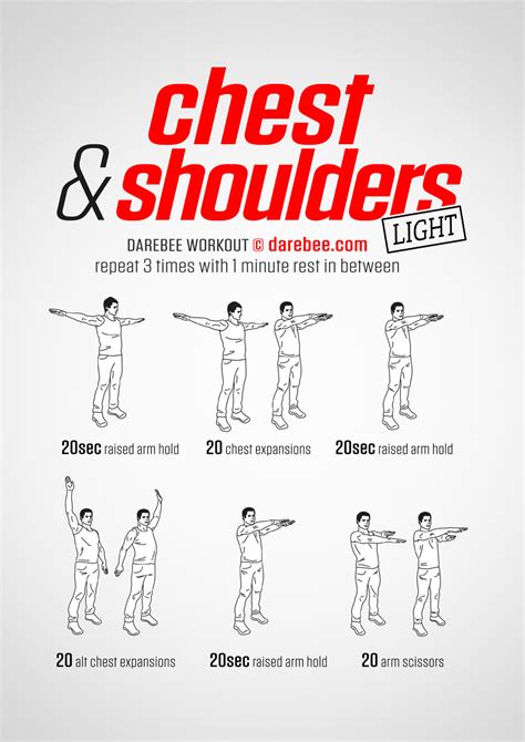 Shoulder And Chest Workout With Weights