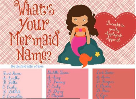 Magical Mermaid Name Generator Mermaid Names Mermaid Name Generator