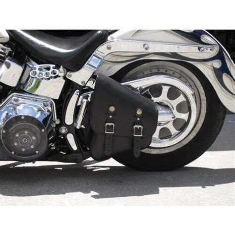 New Harley Style Motorcycle Softail Solo Bag Left Side