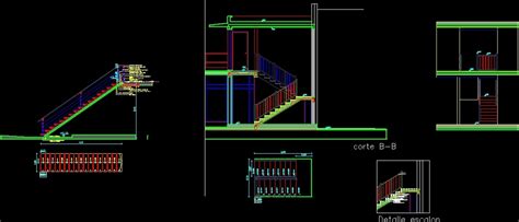 Detail Metal Ladder And Reinforced Concrete Dwg Detail For Autocad