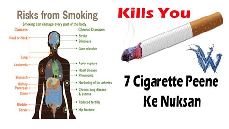 cigarette health risks youtube