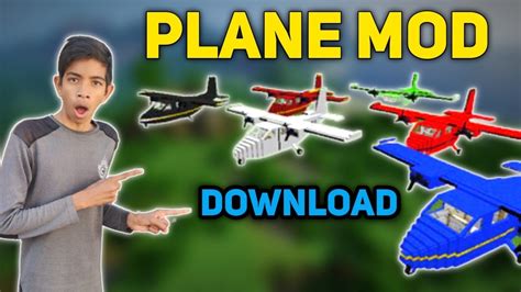 Plane Mod Mcpe Minecraft Plane Mod Mcpe Plane Mod Youtube