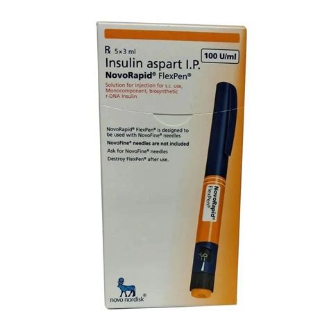 Novo Rapid Insulin Aspart Insulin Pen 100uml At Rs 3300box In New