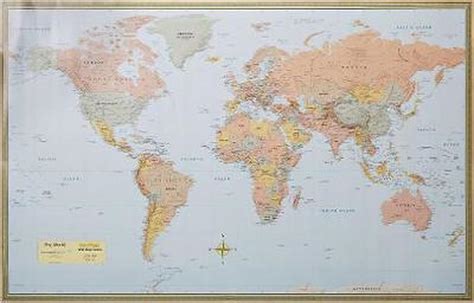 World Map Laminated By Barcharts Inc 9781423220831 Buy Online At The