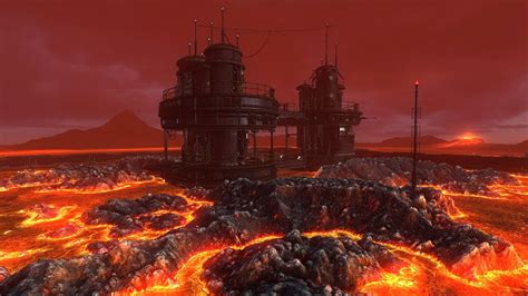 Lava Planet Flytrough Star Wars Mustafar 3d Animation Youtube