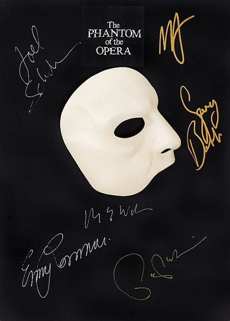 Gerard Butler Signature Phantom Cape And Mask From Phantom