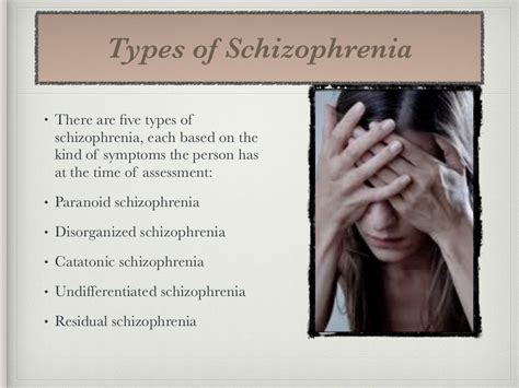Type Of Schizophrenia