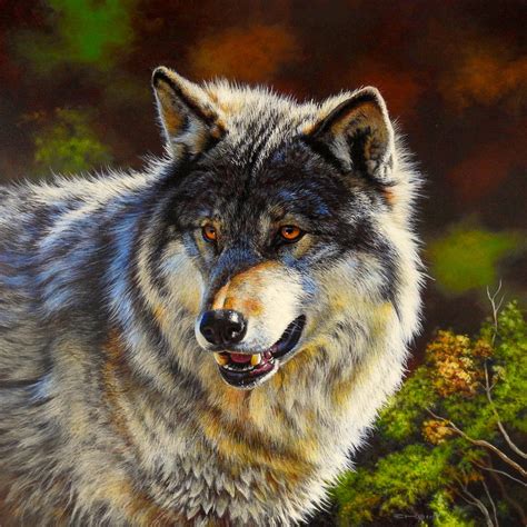 Wolf Painting By Esthervanhulsen On Deviantart