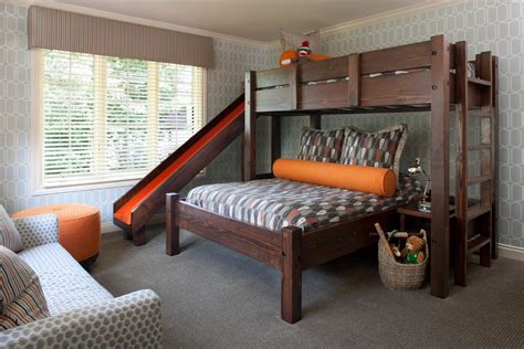 Fulfilling every little girl's fantasy, dhp's twin loft bed with slide turns any room into a playroom! Good Looking bunk bed with slide Decoration ideas for Kids ...
