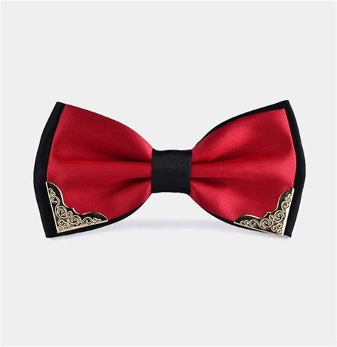 Red And Black Bow Tie Gentlemans Guru In 2020 Metal Bow Tie Mens