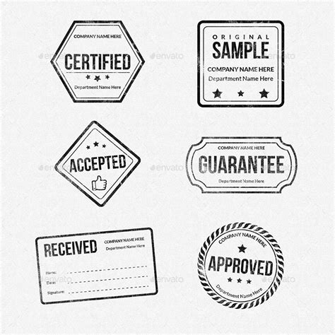 Rubber Stamps Designs Collection By Owpictures Graphicriver