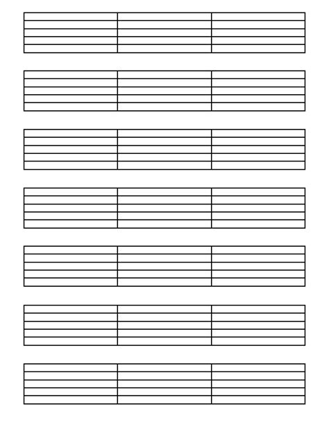 Printable Guitar Tab Sheet