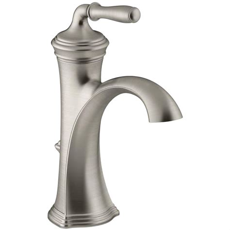 A brushed nickel or bronzed faucet offers stunning detail that will match your décor. KOHLER Devonshire Single Hole Single Handle Water-Saving ...