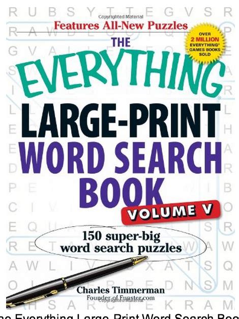 Large Print Word Search Puzzles Good Ts For Senior Citizens Book