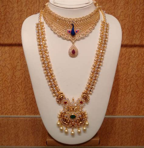 21 Traditional Gold Jewelry Set Designs For Marriage • South India Jewels