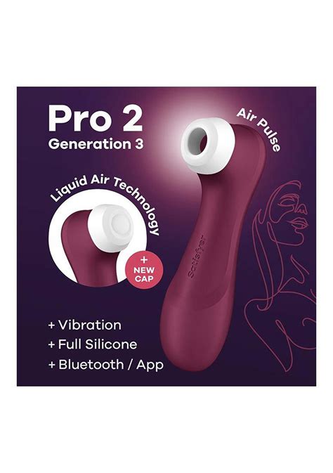 Satisfyer Bluetooth Vibrator Pro 2 Generation 3 Liquid Air Vibration Paars Wehkamp