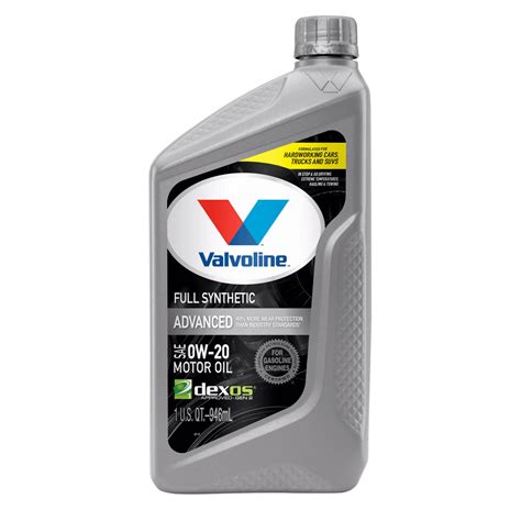 Valvoline Advanced Full Synthetic Sae 0w 20 Motor Oil 1 Qt Walmart