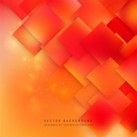 Abstract Cool Orange Geometric Square Background