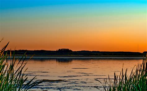 Lake Sunset Horizon Wallpaper 2560x1600 30716
