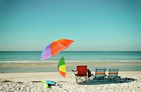 Beach Chairs With Umbrellas Photograph By Mark Winfrey Fine Art America