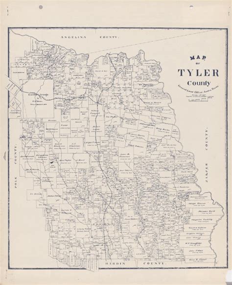 Tyler County Texas Map Map Of West