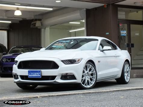 Ford Mustang Gt S550 White Forgiato Flow 001 Wheel Front