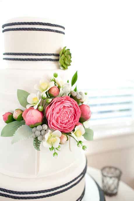 I find dahlias, gerberas and daisies to be my particular favorite for cake. Decorate your cakes with fresh flowers - Flaming Petal Blog