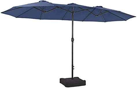 Phi Villa 15ft Large Patio Umbrellas With Base Included Outdoor Double