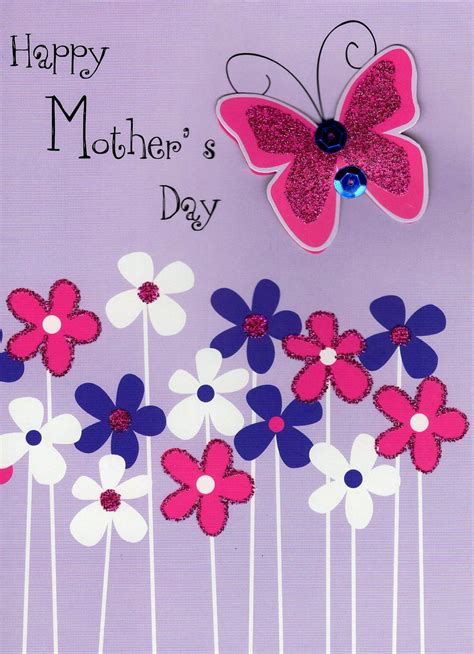 pretty butterfly hand finished happy mother s day card cards love kates